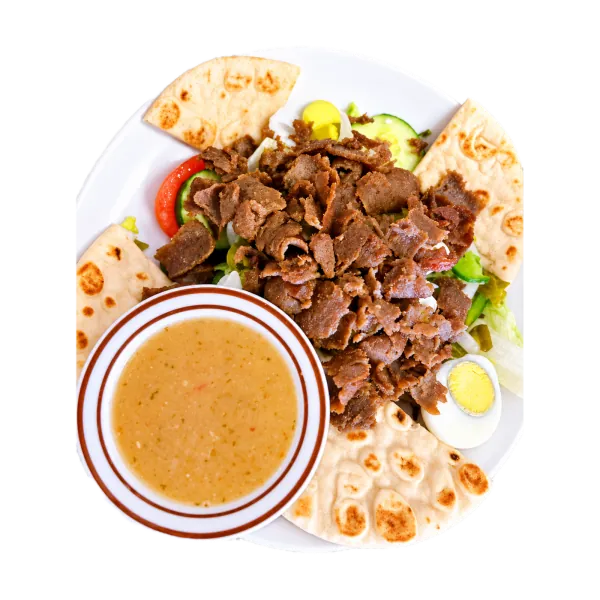 Gyro Platter with Soup