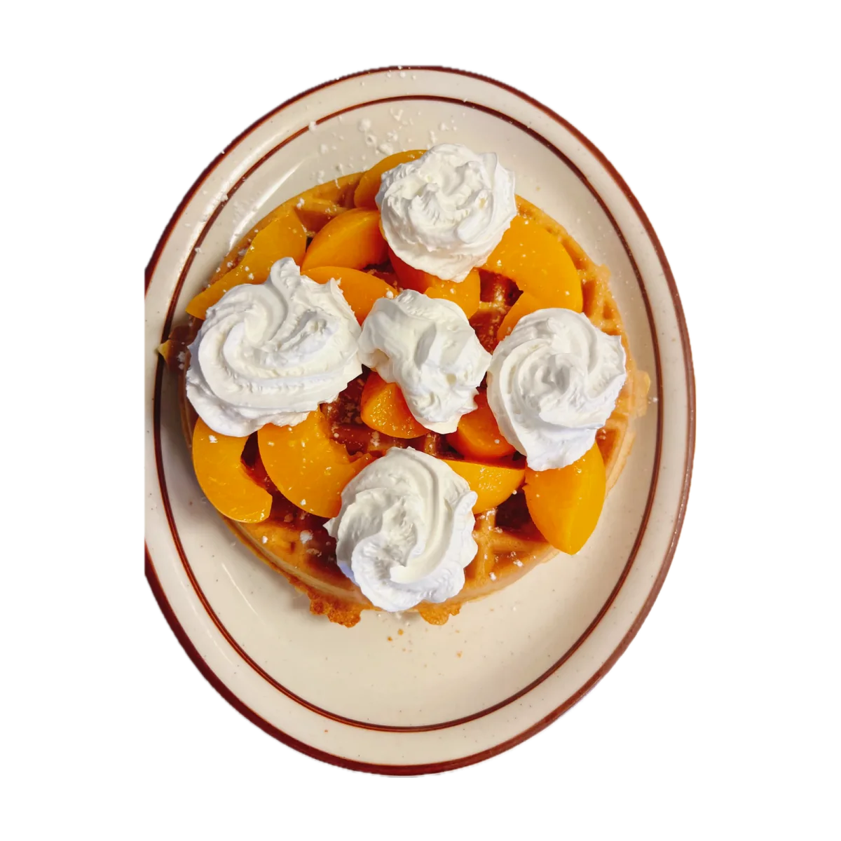 Peach Waffle